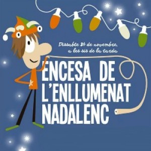 Encesa de l'enllumenat nadalenc 2016 de Figueres