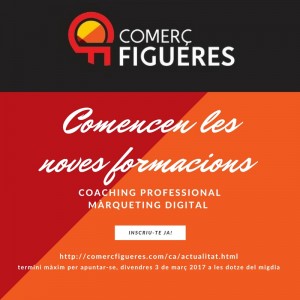 Inscriu-te a les noves formacions en coaching i màrqueting de Comerç Figueres
