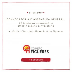 Convocatòria d'Assemblea General de Socis de Comerç Figueres
